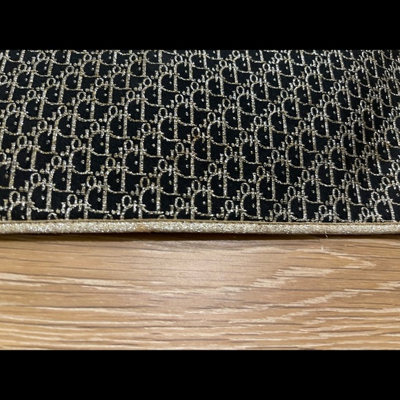 Vintage Christian Dior 1970’s Clutch Evening Blue & Gold - Picture 8 of 9